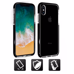 Altadif ALTCIPXSMAXSTRG, Housse, Apple, iPhone Xs Max, 16,5 cm (6.5"), Noir, Transparent