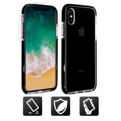 Altadif ALTCIPXSMAXSTRG coque de protection pour téléphones portables 16,5 cm (6.5") Housse Noir, Transparent