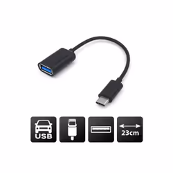 Akashi ALTADPTUSBVTC changeur de genre de câble USB Type-A USB Type-C Noir