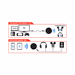 Altadif ALTBTRANSMIT récepteur de musique de bluetooth Noir