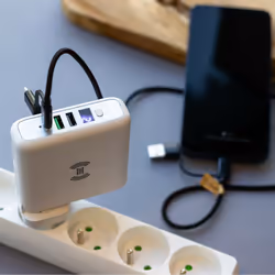 Akashi ALTACUVWIRL3USB chargeur d'appareils mobiles Écouteurs, Smartphone, Tablette Blanc USB Recharge sans fil Intérieure