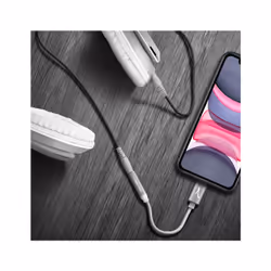 Altadif ALTADAPTLIGTJKSIL câble audio 0,1 m 3,5mm Lightning Blanc