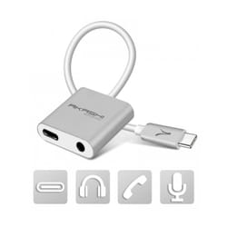 Altadif ALTADPTAUDIOTYPC changeur de genre de câble 3.5 mm, USB-C USB-C Blanc