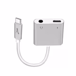 Altadif ALTADPTAUDIOTYPC changeur de genre de câble 3.5 mm, USB-C USB-C Blanc