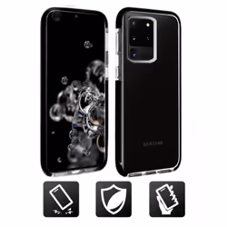Altadif ALTCS11PSTRG, Housse, Samsung, Galaxy S20 Ultra, 17,5 cm (6.9"), Noir, Transparent