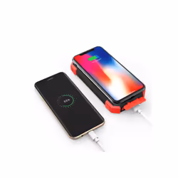 Altadif ALTPB10WIRLSOLAR banque d'alimentation électrique 10000 mAh Recharge sans fil Noir, Rouge - Vue supplémentaire 4