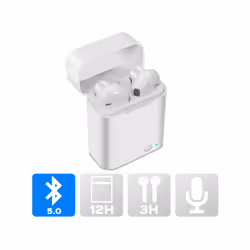 Altadif ALTWHEARB, Sans fil, Appels/Musique, Casque, Blanc
