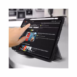 Altadif ALTFOLIPD129STRG étui pour tablette 12.9" Folio Noir, Transparent