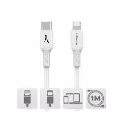 Altadif ALTCABLIGHTUSBC câble Lightning 1 m Blanc
