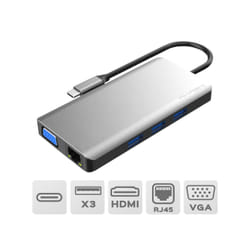 Altadif ALTHUB9IN1TC station d'accueil USB 3.2 Gen 1 (3.1 Gen 1) Type-C Acier inoxydable