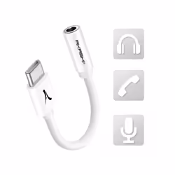 Altadif ALTAUDIOUSBC, 3,5mm, Femelle, USB, Mâle, Blanc