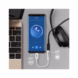 Altadif ALTAUDIOUSBC câble audio 3,5mm USB Blanc - Vue supplémentaire 4