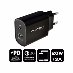 Altadif ALTACQC20BLK, Secteur, Noir