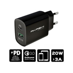 Altadif ALTACQC20BLK chargeur d'appareils mobiles Universel Noir Secteur Charge rapide