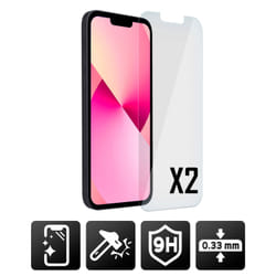 Akashi ALTSCRIP13M2TG écran et protection arrière de téléphones portables Protection d'écran transparent Apple 2 pièce(s)