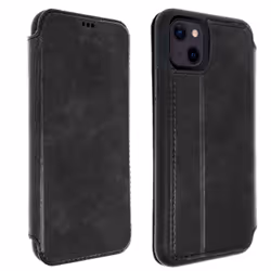 Akashi ALTFCUIRIP13BLK, Housse, Apple, iPhone 14 / 13, 15,5 cm (6.1"), Noir