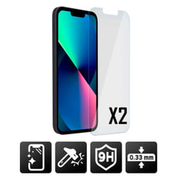 Akashi ALTSCRIP132TG écran et protection arrière de téléphones portables Film de protection anti-reflets Apple 2 pièce(s)