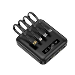 Akashi ALTPB10CABLK banque d'alimentation électrique 10000 mAh Noir