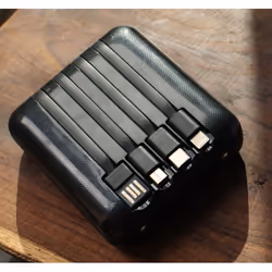 Akashi ALTPB10CABLK banque d'alimentation électrique 10000 mAh Noir