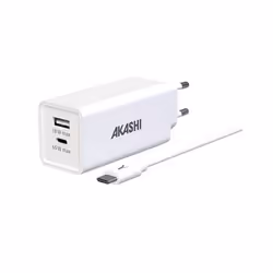 Akashi ALTGAN65W, Intérieure, Secteur, 1,5 m, Blanc