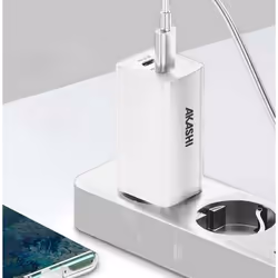 Akashi ALTGAN65W chargeur d'appareils mobiles Universel Blanc Secteur Charge rapide Intérieure - Vue supplémentaire 4