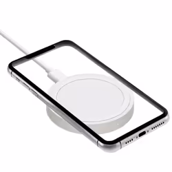 Akashi ALTCHWIRL10WH chargeur d'appareils mobiles Smartphone Blanc Recharge sans fil Intérieure