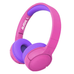 Akashi Casque Enfant Bluetooth 5.1 - Rose/Violet