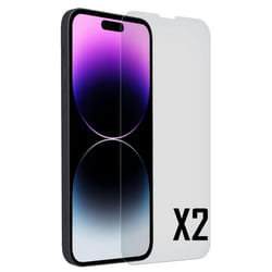 Akashi ALTVTI14PMX2TG écran et protection arrière de téléphones portables Protection d'écran transparent Apple 2 pièce(s)