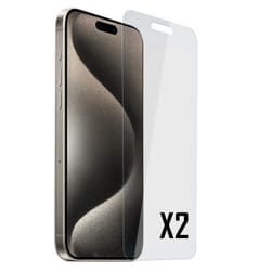 Akashi ALTVTI15PM2TG écran et protection arrière de téléphones portables Protection d'écran transparent Apple 2 pièce(s)