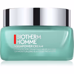 La crème-gel hydratante Biotherm Homme Aquapower propose 72 heures d’hydratation, ce qui lui permet de repousser toutes les l ...