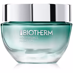 Laissez le baume visage de nuit Biotherm Aquasource Night Spa hydrater votre peau en profondeur pendant votre sommeil et ains ...