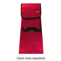 Sac de rangement LES ARTISTES pour chariot de courses Moustache