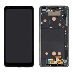 Ecran tactile + LCD noir montés sur châssis noir de remplacement pour LG G6 (H870 / H871 / H872 / LS993 / VS998)