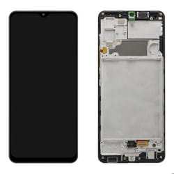 Ecran tactile + LCD noir sur châssis noir de remplacement pour Samsung Galaxy A32 4G (SM-A325F)