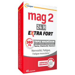 Mag 2 24H Extra Fort 360 mg 45 Comprimés