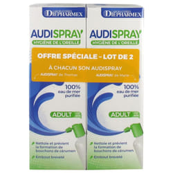 Audispray Adulte Hygiène de l'Oreille Lot de 2 x 50 ml