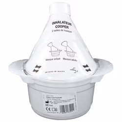 Accessoires-Cooper Inhalateur Bleu/Blanc (Couleur : Blanc)