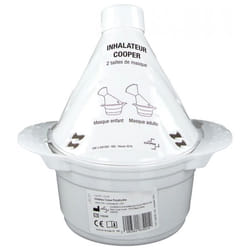 Accessoires-Cooper Inhalateur Bleu/Blanc (Couleur : Blanc)