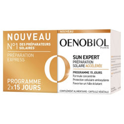 Oenobiol Sun Expert Préparateur Solaire Accélérée Lot de 2 x 15 Capsules