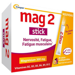 Mag 2 Nervosité Fatigue Musculaire 30 Sticks