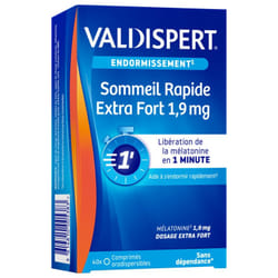 Valdispert Sommeil Rapide Extra Fort 1,9 mg 40 Comprimés Orodispersibles