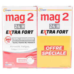 Mag 2 Extra Fort Lot de 2 x 45 Comprimés