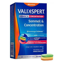 Valdispert Sommeil & Concentration 24 Comprimés Triple Couche