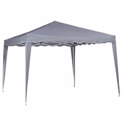 Carrefour 3615005699714, Gris, Toit en croupe, Polyester, Acier, 2950 mm, 2950 mm