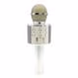Microphone Android iOs Karaoké Bluetooth 4.2 Haut-Parleur Puissance 5W Argent YONIS