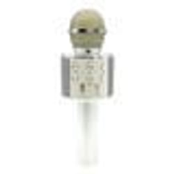Microphone Android iOs Karaoké Bluetooth 4.2 Haut-Parleur Puissance 5W Argent YONIS