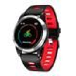 Montre Connectée Iphone Android Bracelet Cardio 1.3 Pouce Photo à Distance Rouge YONIS