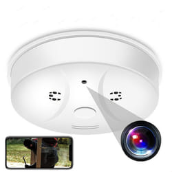 Détecteur de Fumée Caméra Espion FHD 1080P LED IR Vidéo Cachée Mouvement WiFi + SD 8Go YONIS