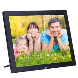 Cadre Photo Numérique - YONIS - 14 Pouces - HD LED - Lecteur MP3/MP4 - Alarme et Diaporama