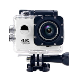 Yonis Caméra étanche 4K + SD 4 Go - Blanc